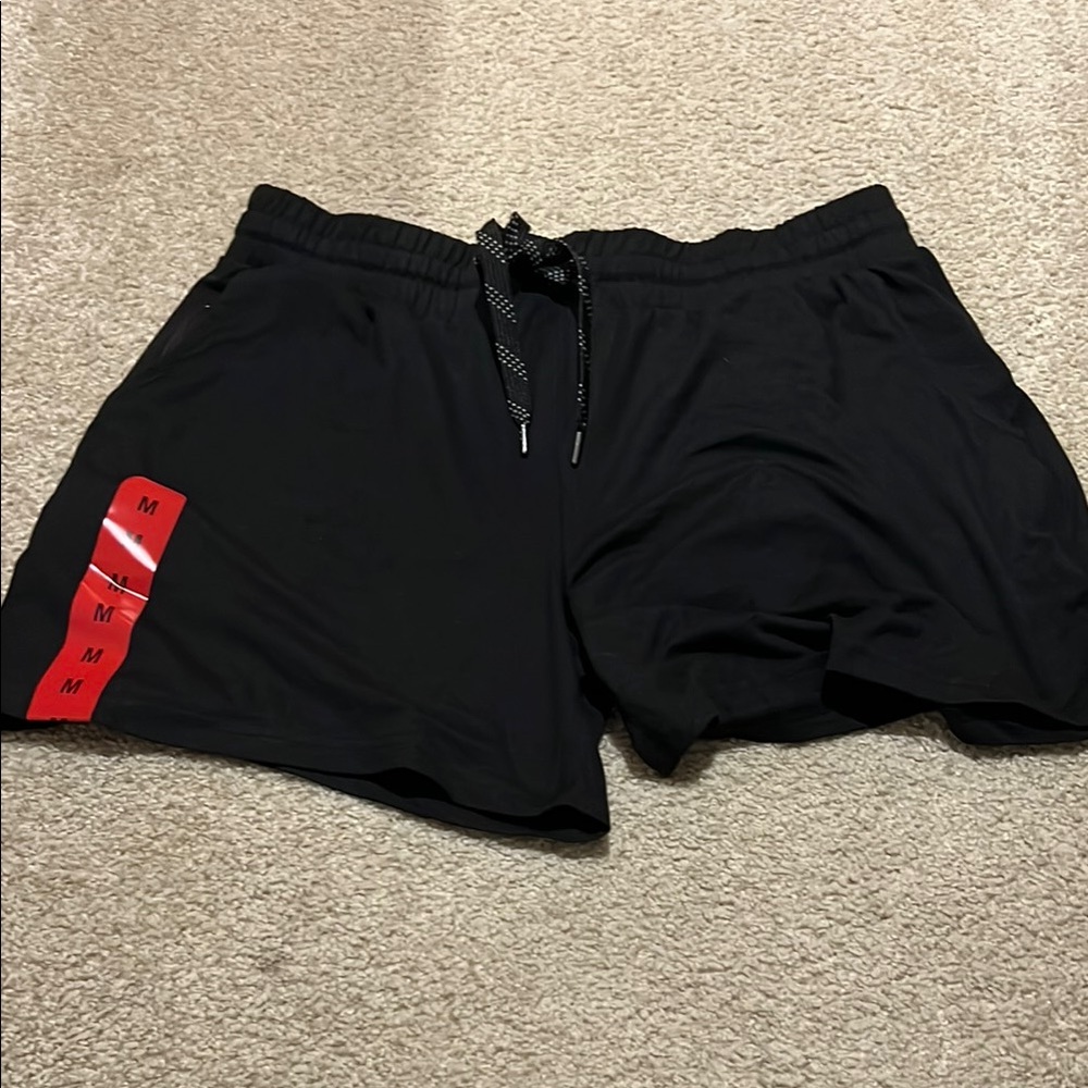 Pacific Trail Black Athletic Shorts with Drawstring